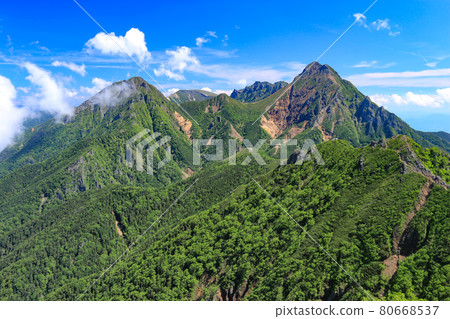 從權現山頂眺望阿嘉山、阿彌陀山、橫嶽山 80668537