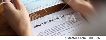 Employee received contract termination notice in coronavirus pandemic Employee received contract termination notice in coronavirus pandemic 80668610