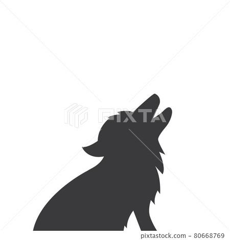 black Wolf icon vector illustration design 80668769