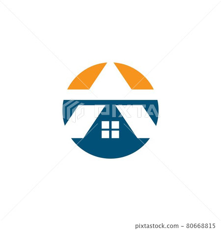 a letter arrow house icon vector concept illustration a letter arrow house icon vector concept illustration 80668815