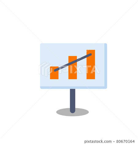 Business diagram. Graph at presentation. Business diagram. Graph at presentation. 80670164