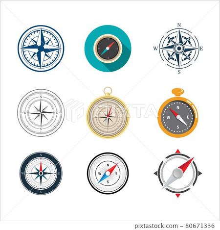 Compass vector icon illustration design Compass vector icon illustration design 80671336
