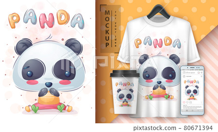 Happy bear - poster and merchandising. Happy bear - poster and merchandising. 80671394