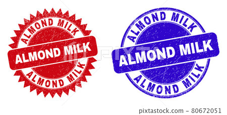 ALMOND MILK Round and Rosette Watermarks with Corroded Style 80672051