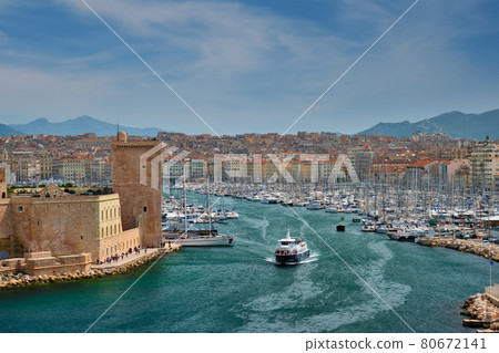 Marseille Old Port with yachts Marseille, France 80672141