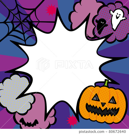 American comic style Halloween design 80672640