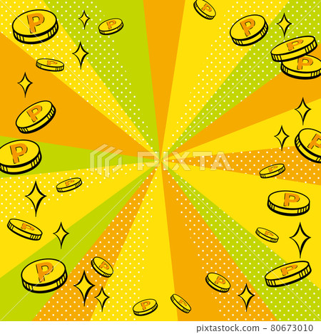 American comic style coin design - Stock Illustration [80673010] - PIXTA