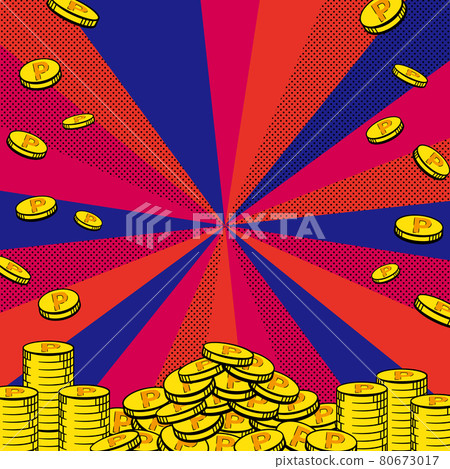 american comic book, coin, point - Stock Illustration [80673017] - PIXTA