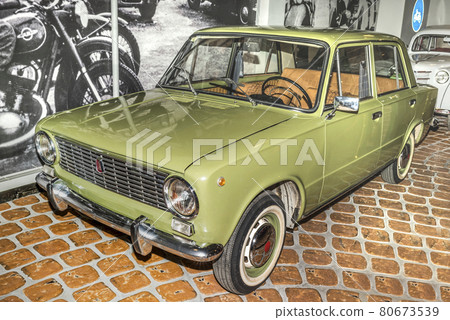 VAZ-2101 ("kopeck", release 1970-1988) is compact sedan car 80673539