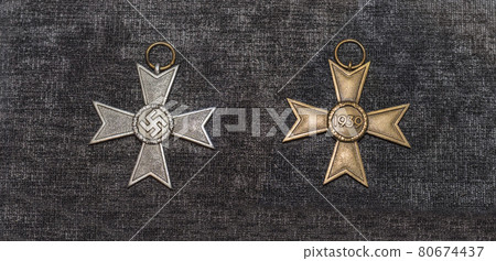The Nazi cross "For Military Merit" 2nd class 80674437