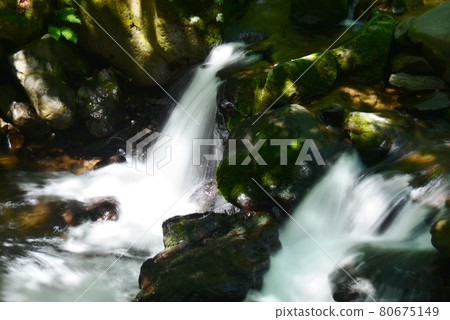 Oishi River flowing through Yachiho Nature Park Oishi River flowing through Yachiho Nature Park 80675149
