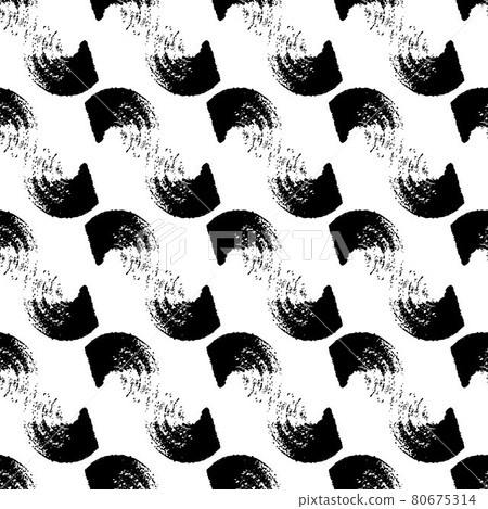 Vector seamless pattern with brush stripes and strokes. Black color on white background. Hand painted grange texture. Ink geometric elements. Fashion modern style. Endless fabric print. Vector seamless pattern with brush stripes and strokes. Black color on white background. Hand painted grange texture. Ink geometric elements. Fashion modern style. Endless fabric print. 80675314