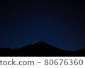 Mt. Fuji surrounded by the starry sky 80676360