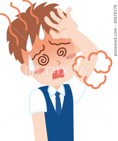 Heat stroke_boy student 80676376