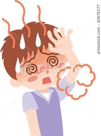 Heat stroke _ boy 80676377