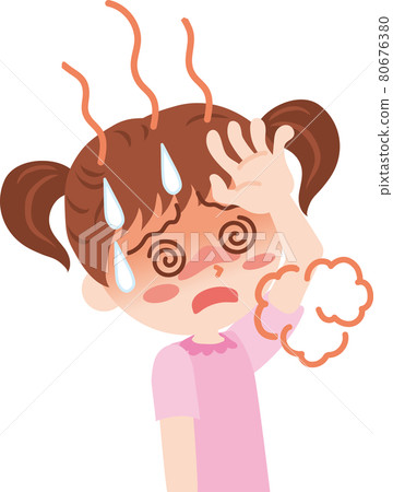 Heat stroke _ girl Heat stroke _ girl 80676380