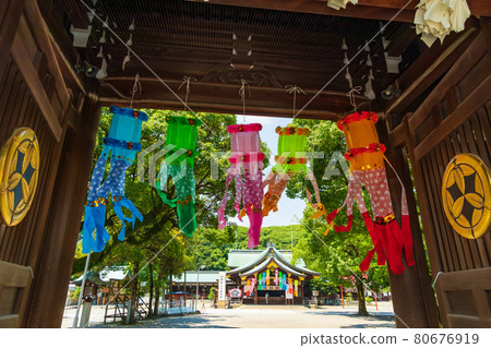 Masumida Shrine, Tanabata Festival wishing for the prosperity of the textile industry <Ichinomiya City, Aichi Prefecture> 80676919