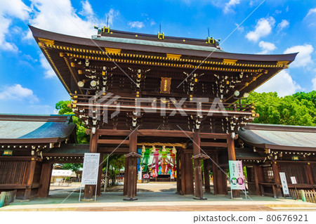 Masumida Shrine, Tanabata Festival wishing for the prosperity of the textile industry <Ichinomiya City, Aichi Prefecture> Masumida Shrine, Tanabata Festival wishing for the prosperity of the textile industry <Ichinomiya City, Aichi Prefecture> 80676921
