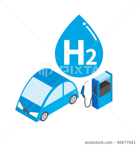 燃料電池汽車補充氫氣 80677081