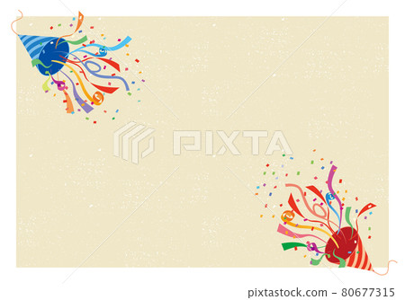 Crackers and confetti decorative frames Crackers and confetti decorative frames 80677315