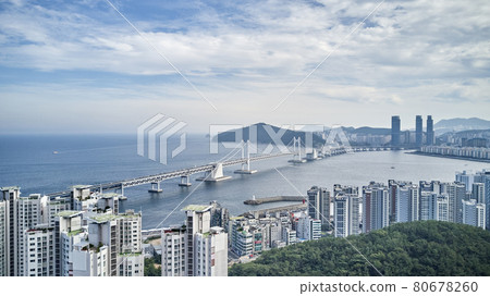 釜山廣域市南區水營區廣安里海水浴場廣安大橋 釜山廣域市南區水營區廣安里海水浴場廣安大橋 80678260