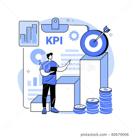KPI abstract concept vector illustration. 80679006