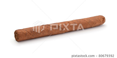 Cigar isolated on a white. 80679392