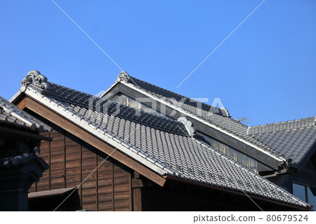 瓦屋頂圖像 瓦屋頂圖像 80679524