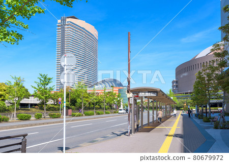 View toward Jigyohama, Chuo-ku, Fukuoka City, in front of Kyushu Medical Center, near MARK IS Fukuoka Momochi Yoko Bus Stop View toward Jigyohama, Chuo-ku, Fukuoka City, in front of Kyushu Medical Center, near MARK IS Fukuoka Momochi Yoko Bus Stop 80679972