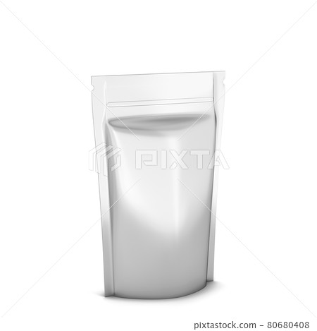 Blank zipper package mockup 80680408