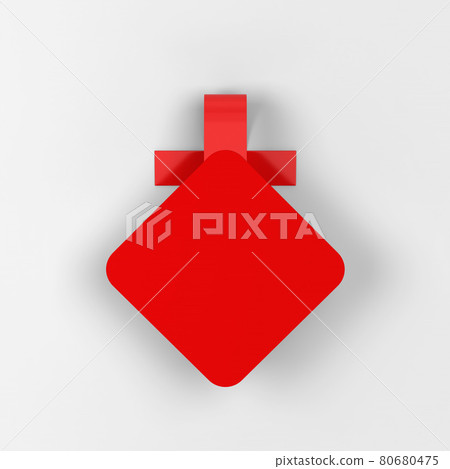 Blank market wobbler mockup Blank market wobbler mockup 80680475