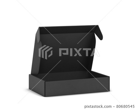 Blank tuck in flap packaging box mockup Blank tuck in flap packaging box mockup 80680545
