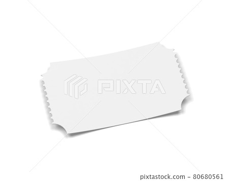 Blank cinema ticket or coupon 80680561