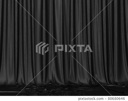 Curtain flowing to the floor Curtain flowing to the floor 80680646