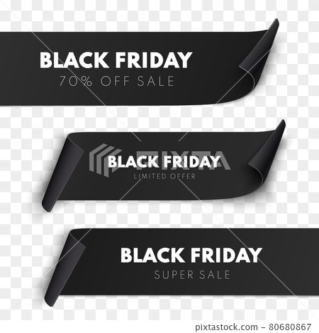 Black Friday sale banners. Black Friday sale banners. 80680867