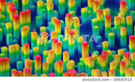 3d thermometer. Abstract background 80680919