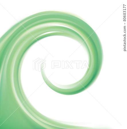 Vector background of bright green swirls 80683177