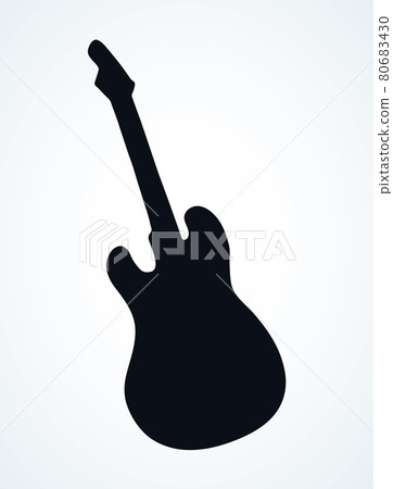 Electric guitar. Vector drawing icon Electric guitar. Vector drawing icon 80683430
