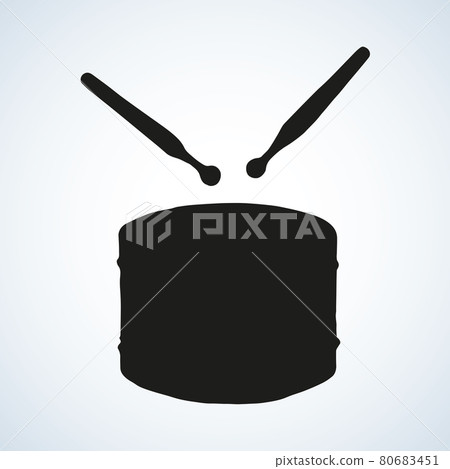 Drum. Vector drawing 80683451