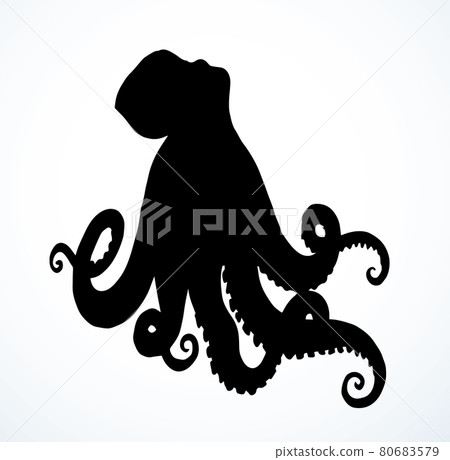 Octopus. Vector drawing icon sign 80683579