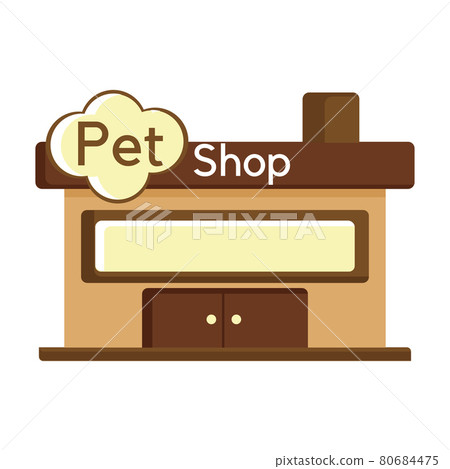 Isolated flat pet shop icon - Stock Illustration [80684475] - PIXTA