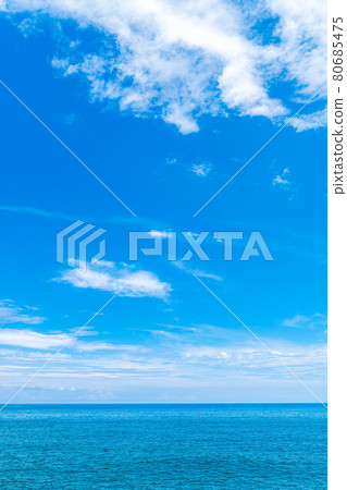 Image of the sea and summer sky [Niigata Prefecture] 80685475