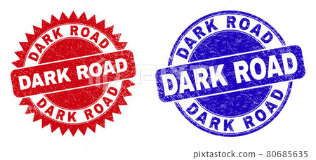 DARK ROAD Rounded and Rosette Watermarks with Corroded Surface 80685635