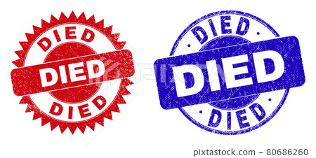 DIED Rounded and Rosette Stamp Seals with Corroded Surface DIED Rounded and Rosette Stamp Seals with Corroded Surface 80686260