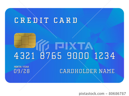 Fashionable credit card illustration material (with vector, transparent png) 80686787
