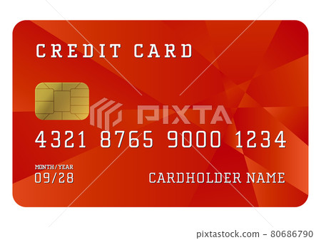 Fashionable credit card illustration material (with vector, transparent png) 80686790
