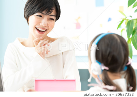 Children's English conversation class 80687358