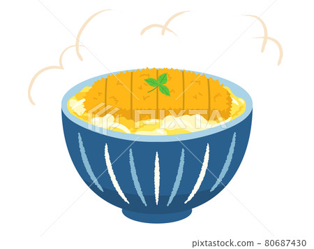 Illustration of katsudon 80687430