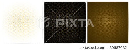 Set of abstract geometric seamless pattern with golden lines luxury of black,white,and gold background Set of abstract geometric seamless pattern with golden lines luxury of black,white,and gold background 80687682