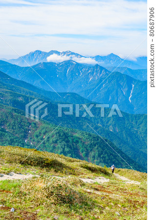 初夏牧畑山登山（井脊路線）：從山路眺望 80687906